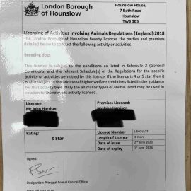 5 star Licence rating from our recent inspection.